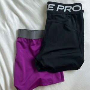 spandex/biker short 2 pack